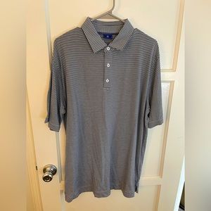 FootJoy 1857 Stripe Polo - Navy/White (L)